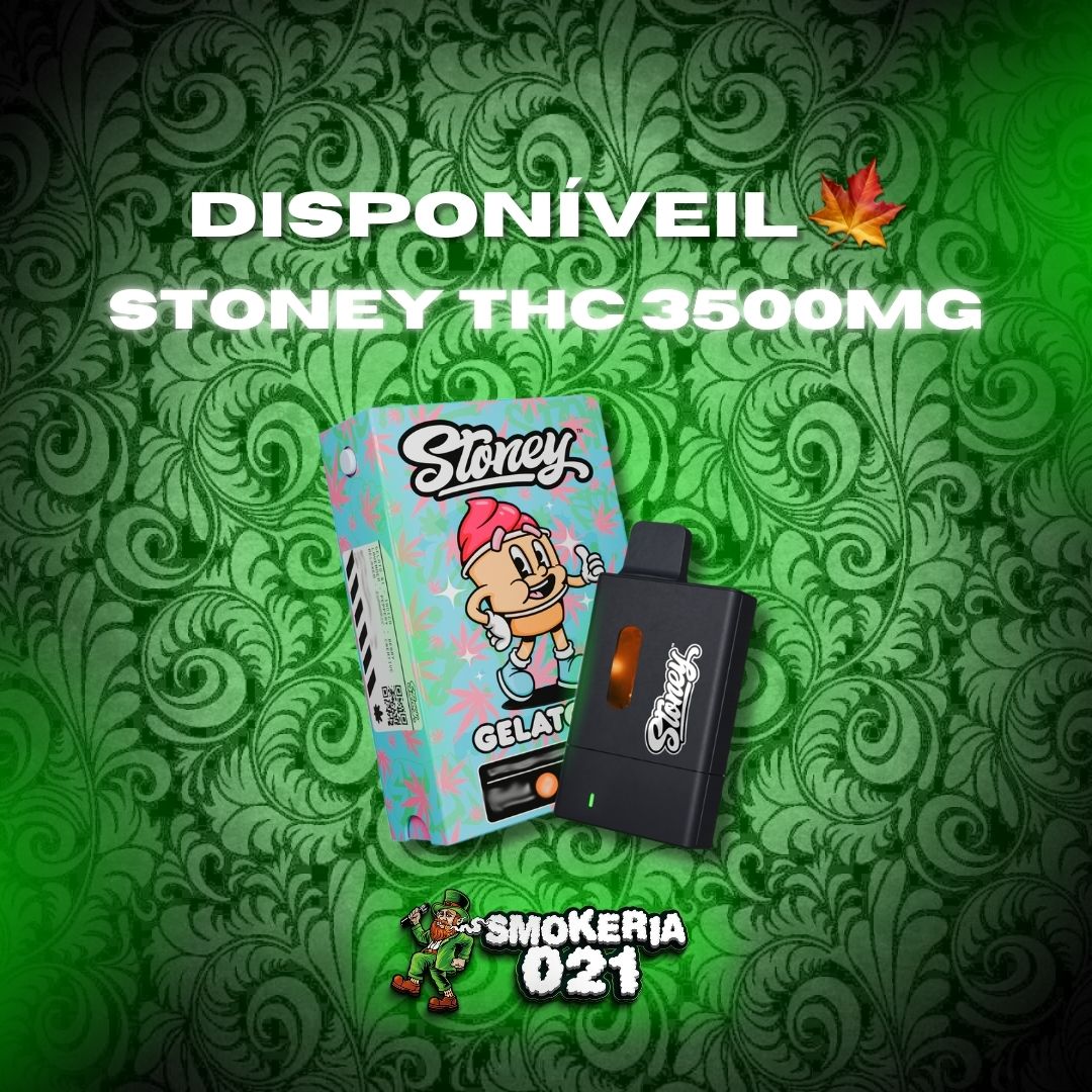 STONEY 3500mg Vape Pod THC - Sabores Exclusivos - Pod Descartável THC - SATIVA - INDICA - HYBRID